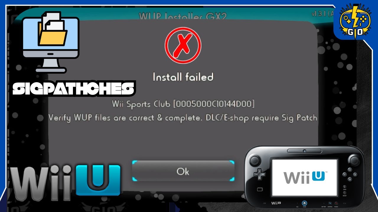 Error al Instalar o Iniciar Juegos en Nintendo Wii u l Agrega los Sigpatches l Aroma o Tiramisu
