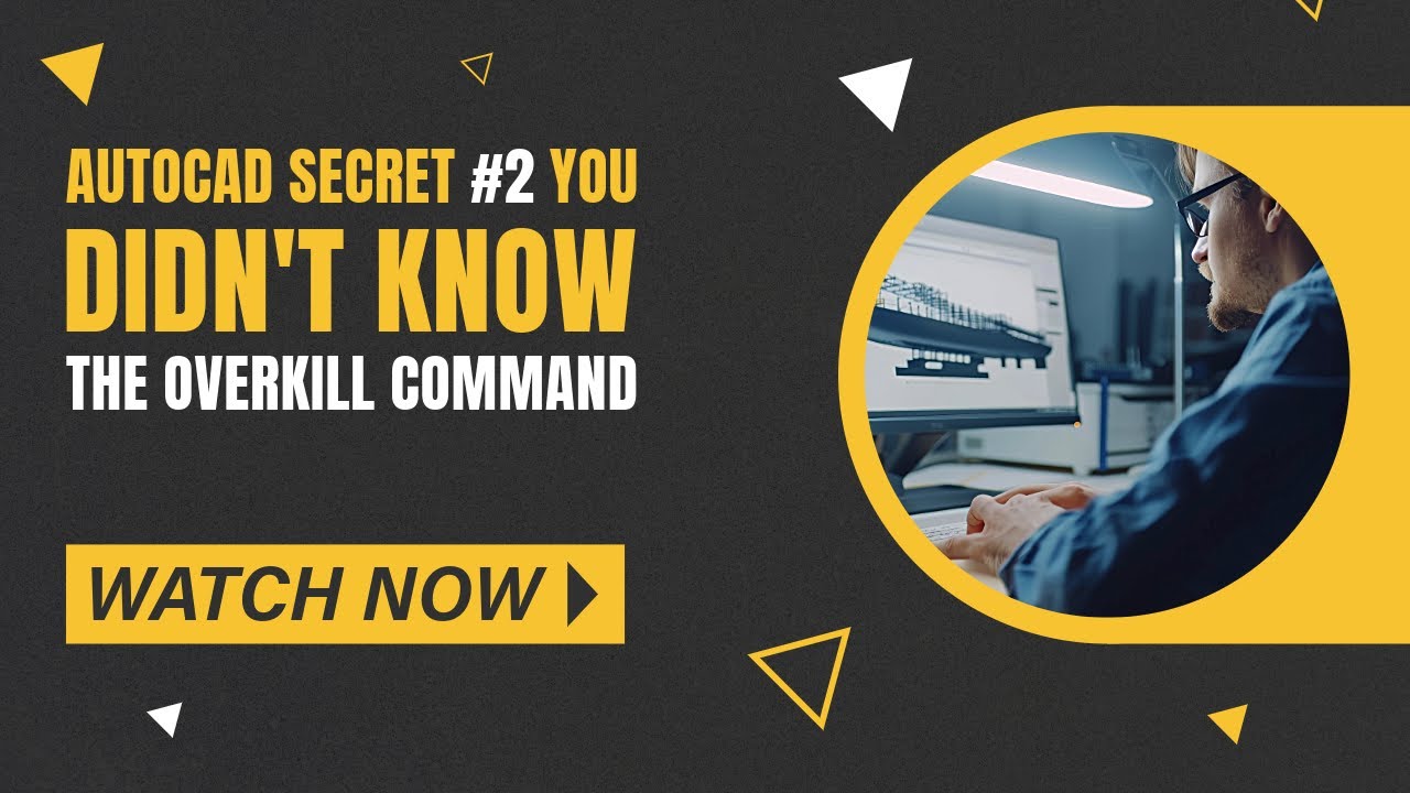 AutoCAD for Beginners -  The Overkill Command: Streamlines Your Workflow!