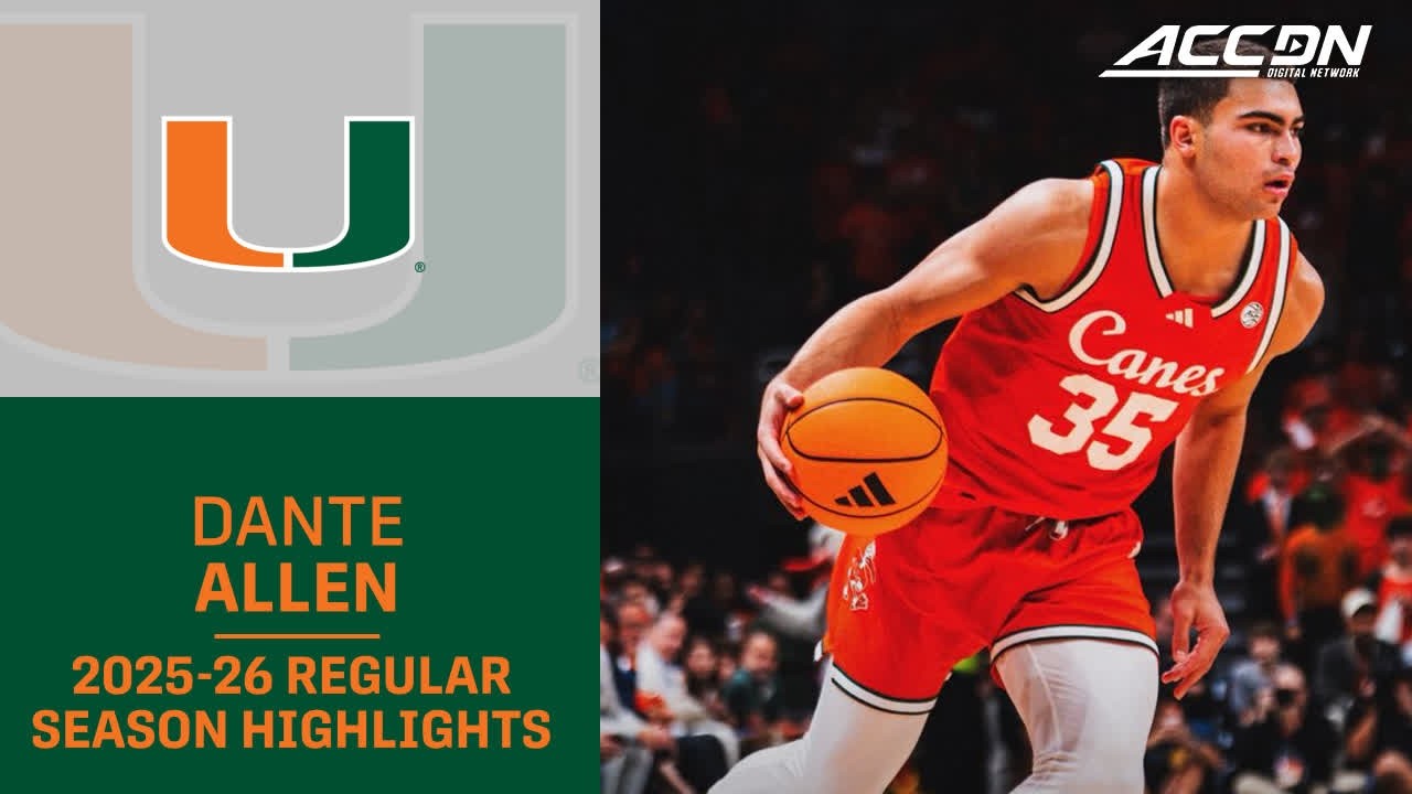 Miami G Dante Allen Regular Season Highlights | 2025–26 ACC Men’s Basketball