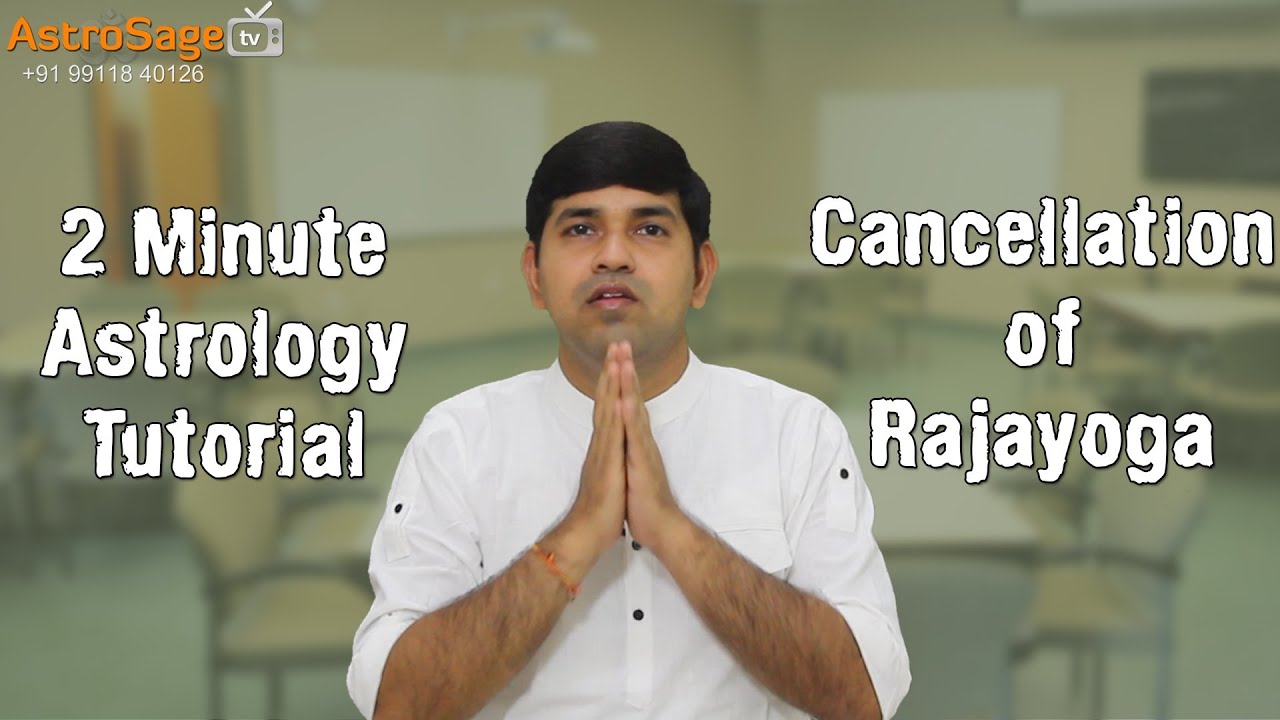 Cancellation of Rajayoga: 2 Minute Astrology Tutorial