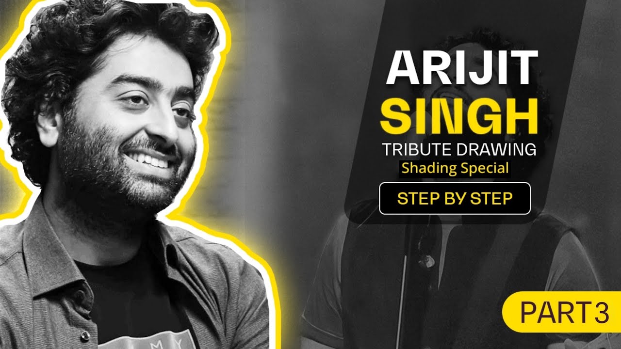 Arijit Singh Drawing Part 3  | Final Part & Finishing Touches 🎨