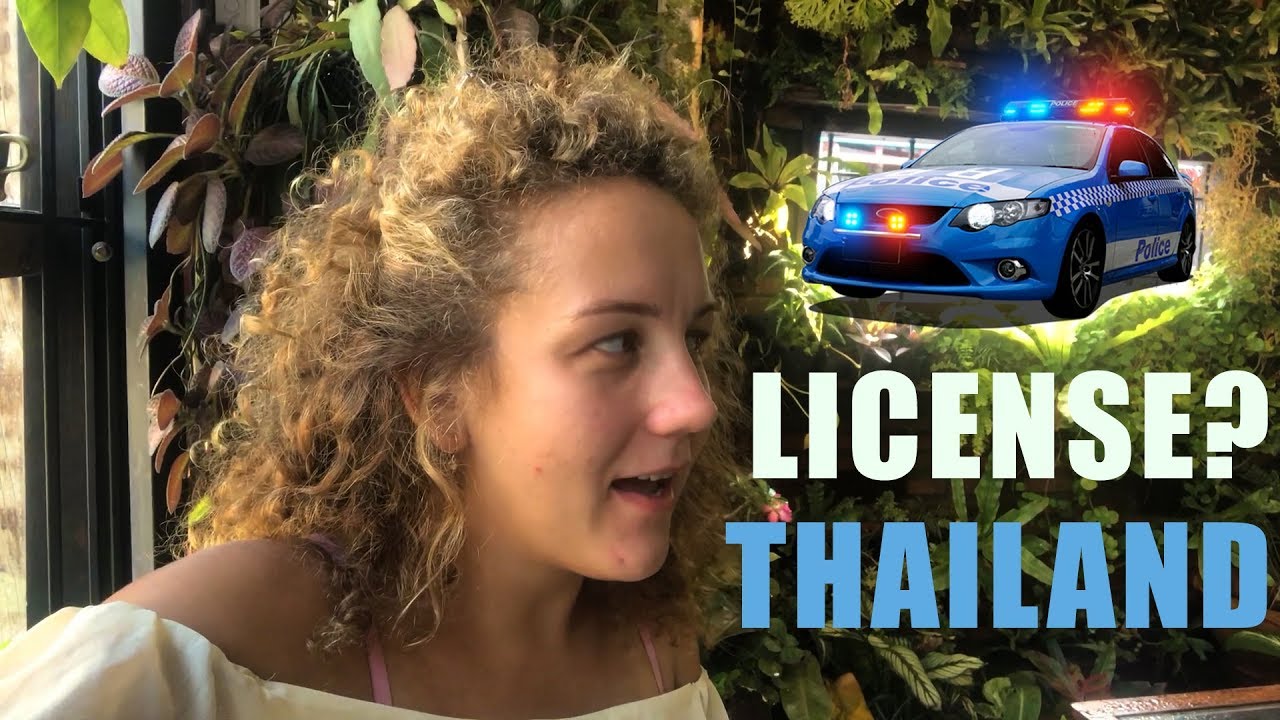 Driving a Scooter in Thailand Without a License | Stopped by the Police
