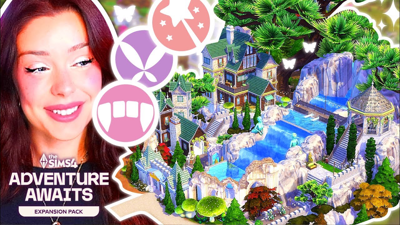 Строительство лагеря для ВСЕХ ОККУЛЬТОВ в The Sims 4: приключения ждут