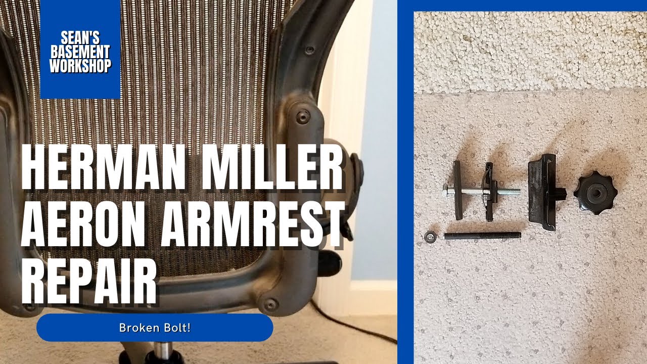 Herman Miller Aeron Armrest Repair | Broken Armrest Bolt | How to Replace the Armrest Bolt - SBW#48