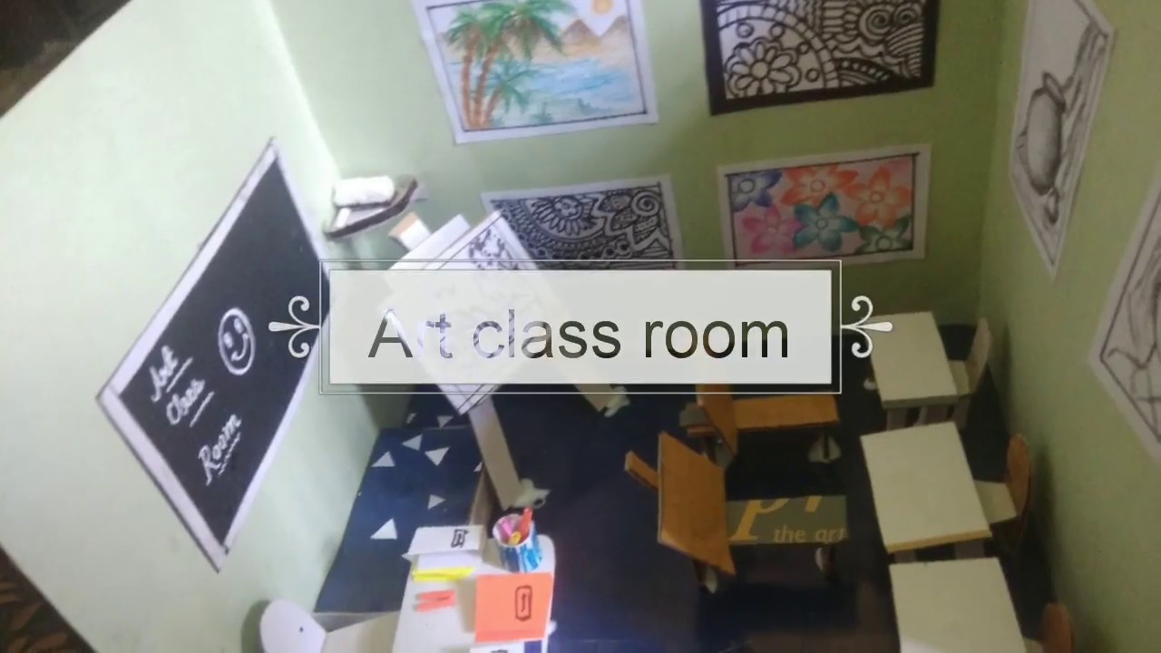 Art class room /how to make art class room model/NIFT situation test.