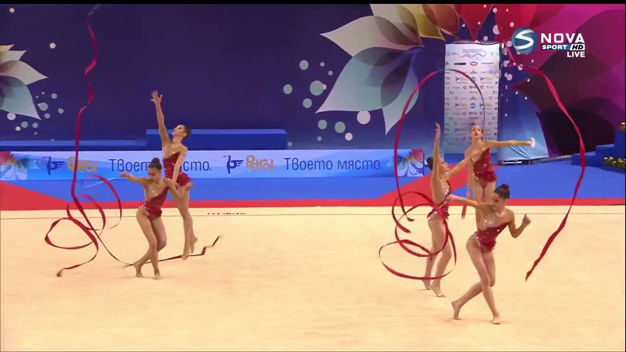 BULGARIA (BUL) - 5 Ribbons Final | Junior Groups | 37th European Championships 2021 - 28.800