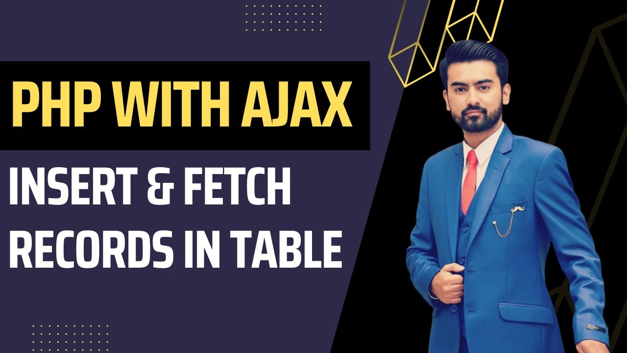 Insert and Fetch Records with PHP AJAX in Urdu / Hindi