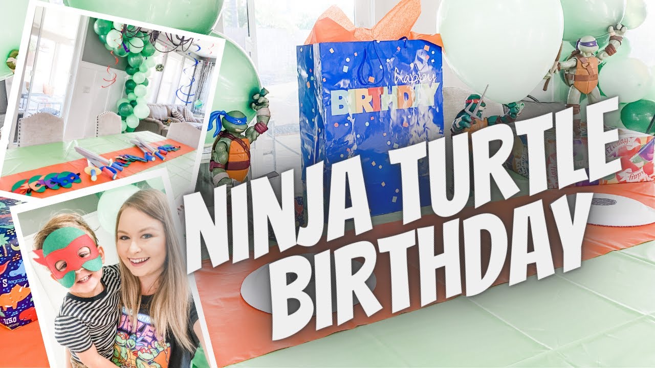 NINJA TURTLE BIRTHDAY | DECOR IDEAS || Killian's 3rd Birthday
