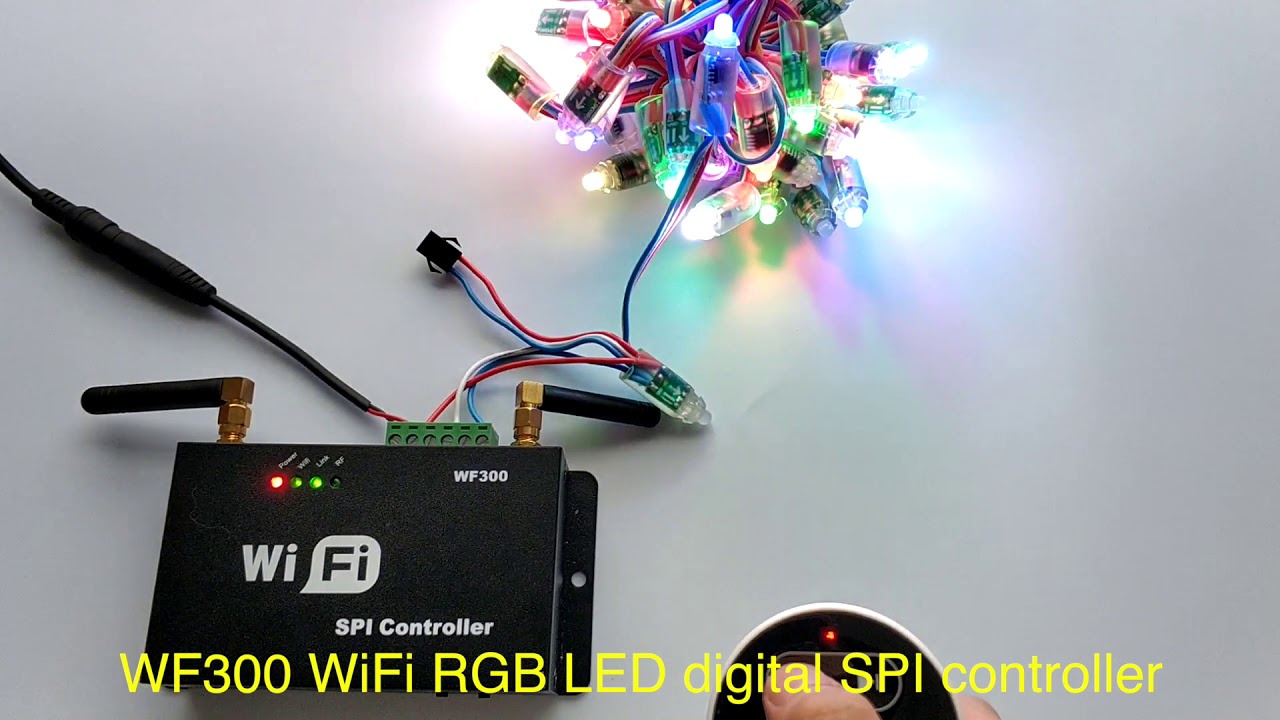 WF300 WiFi RGB LED digital SPI controller - happyttt.com