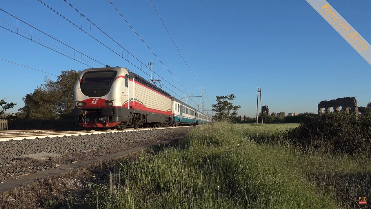 Transiti di E.402B tra Roma Casilina e Colle Mattia