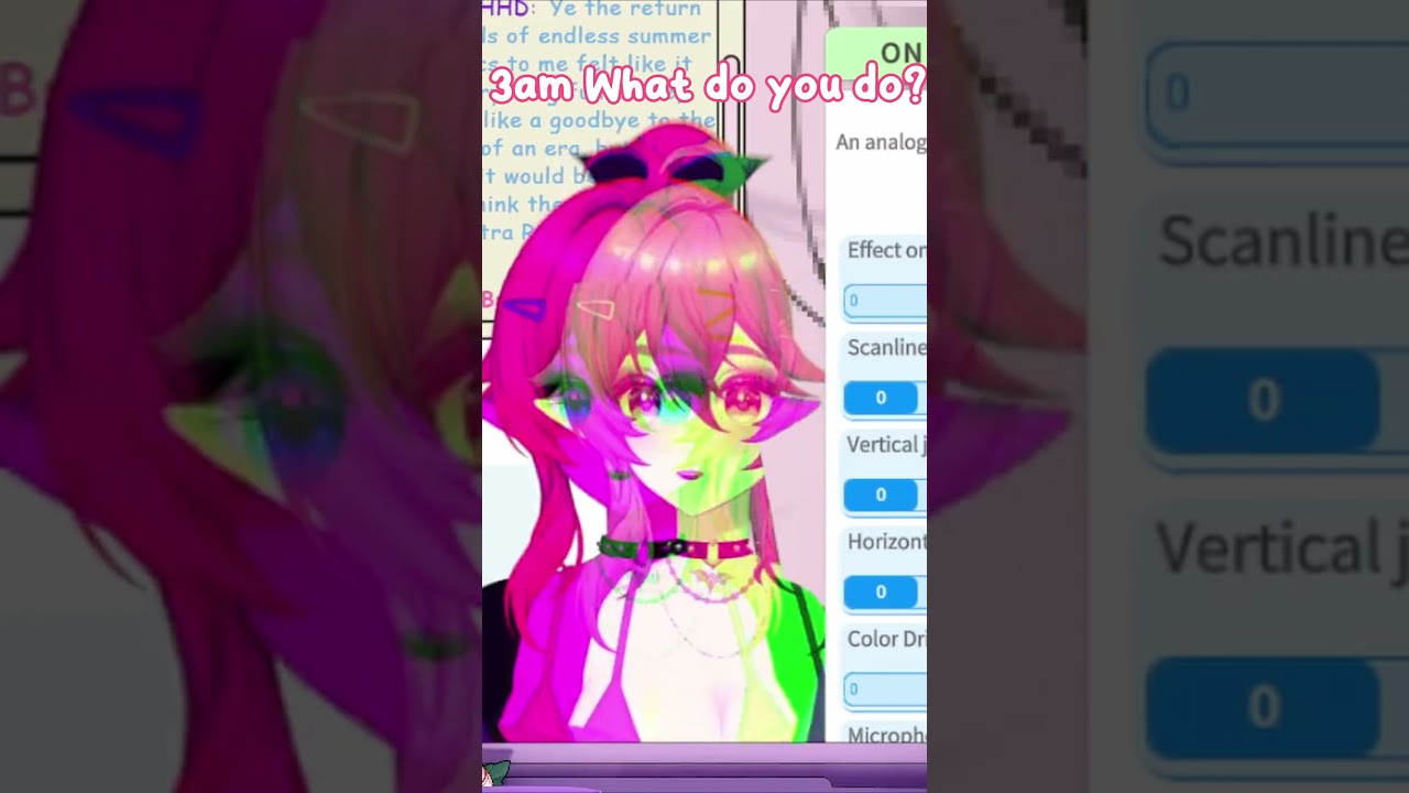 messing w/ Vtube studio effects 