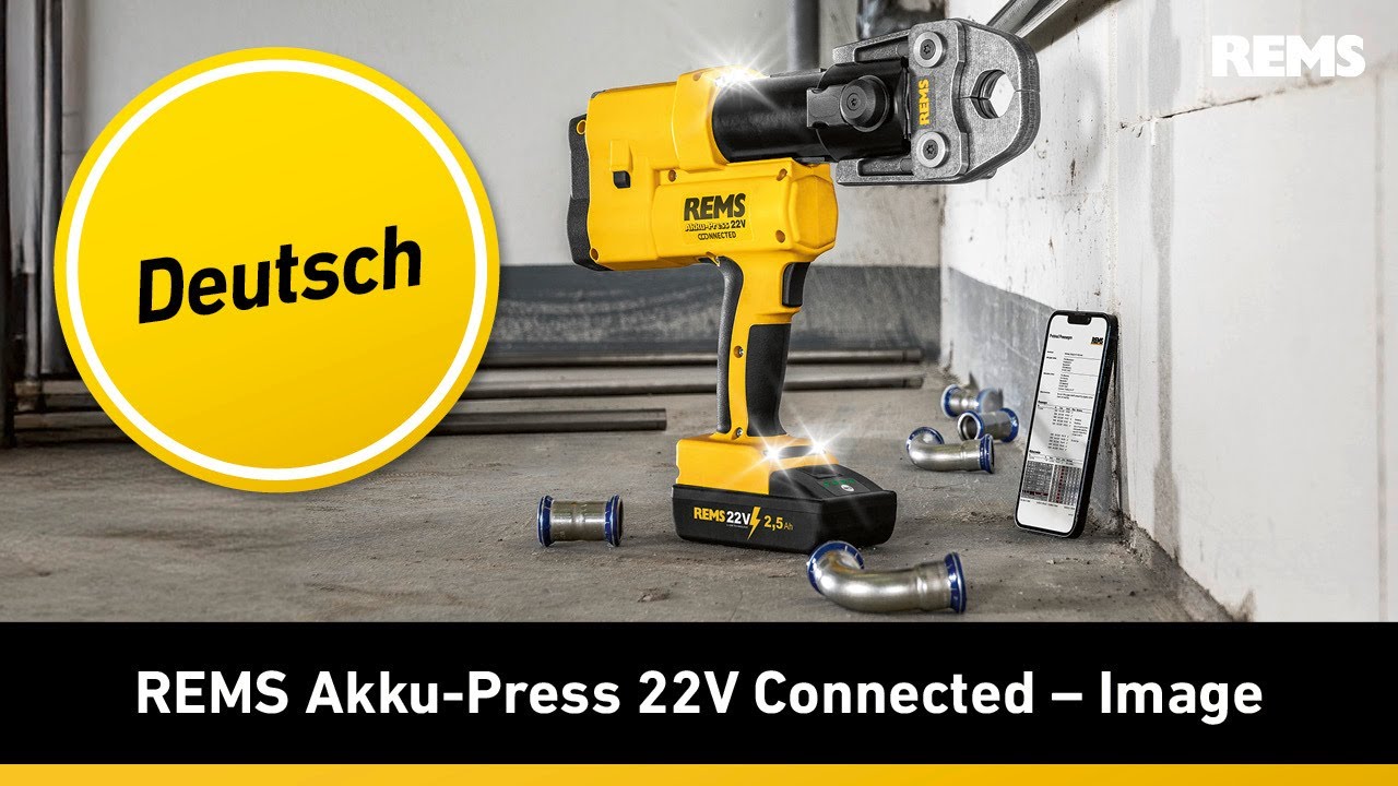 REMS Akku Press 22V Connected – Image (Deutsch)