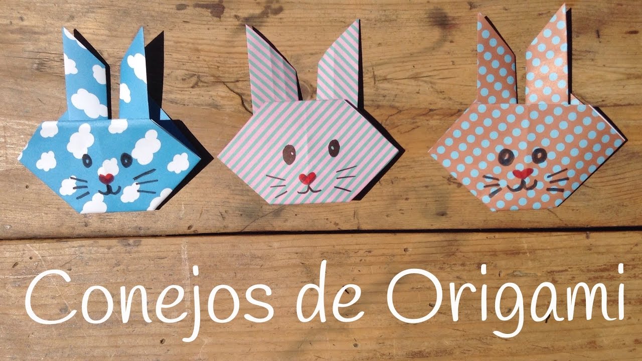 CONEJO de origami f&aacute;cil para ni&ntilde;os | Manualidades de ANIMALES f&aacute;ciles
