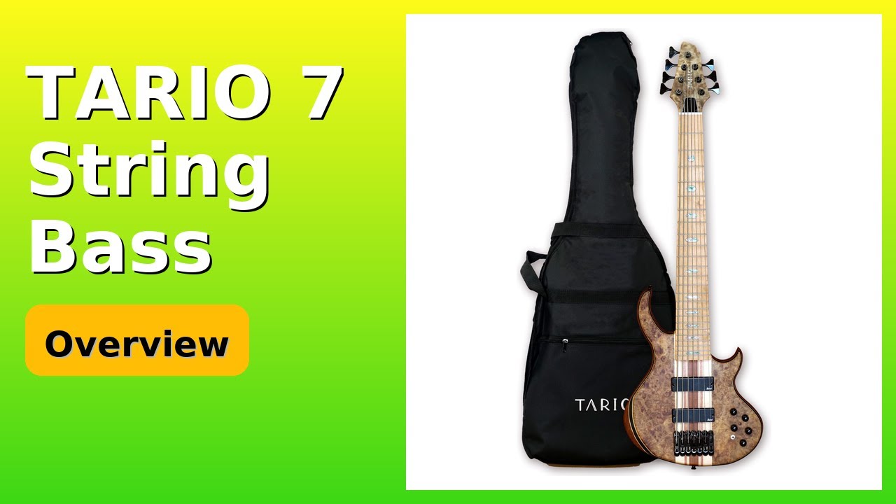 REVIEW (2025): TARIO 7 String Bass. Features.