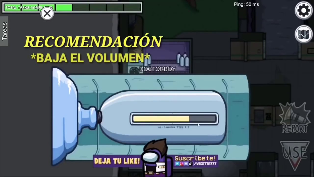 Vegetta grita con todo su alma//among us