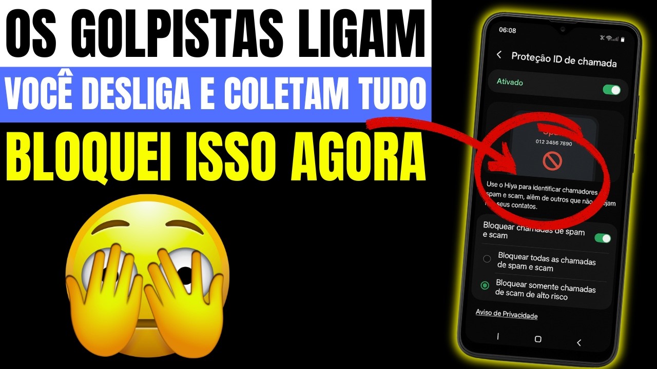 O FIM das Chamadas e Ligações de Golpistas! Ative essa Função Oculta no Celular AGORA Tenha Privacid