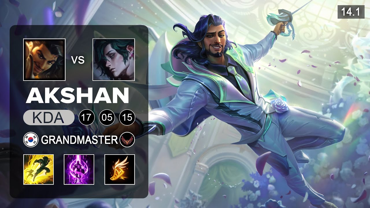 Akshan vs Hwei Mid - KR Grandmaster - Patch 14.1 Season 14