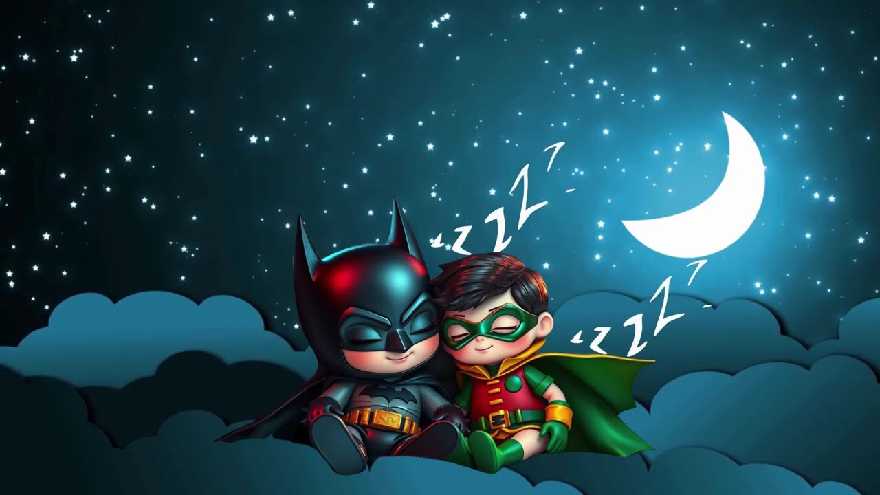 Relax with Batman and Robin, Sleep Music #bedtimemusic #calminglullabies  #sleepmusicforbabies