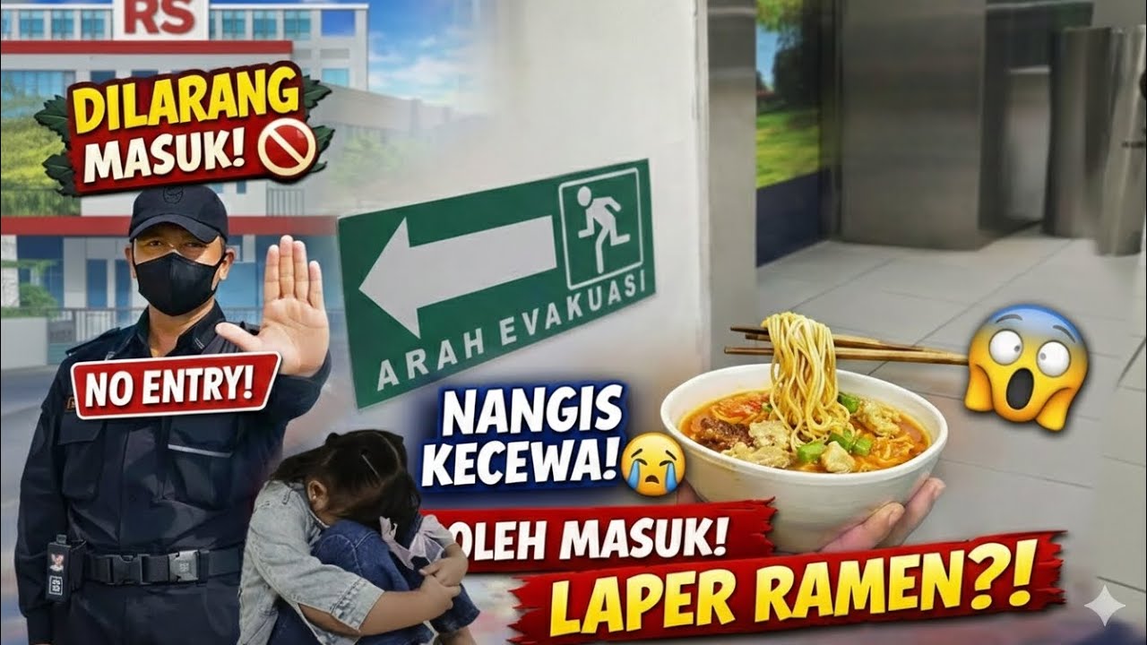DILARANG MASUK RS Karena Masih Kecil! 😭 Queenara Nangis Kecewa… Tapi Ujungnya Malah minta Ramen?! 🍜😱