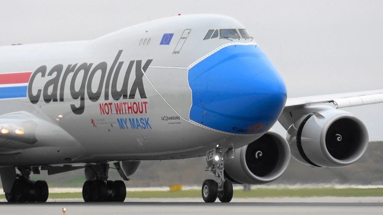 (4K) Cargolux 747-8 