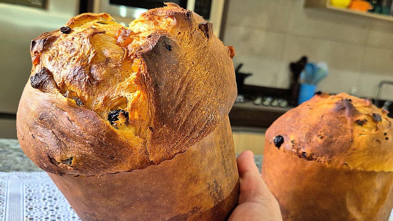 Faça seu PANETONE em casa ESSA RECEITA VAI TE SURPREENDER macio e saboroso 