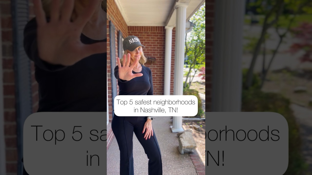 Top 5 safest neighborhoods in Nashville, TN! #nashville #realestate #realty #tennessee #homesforsale