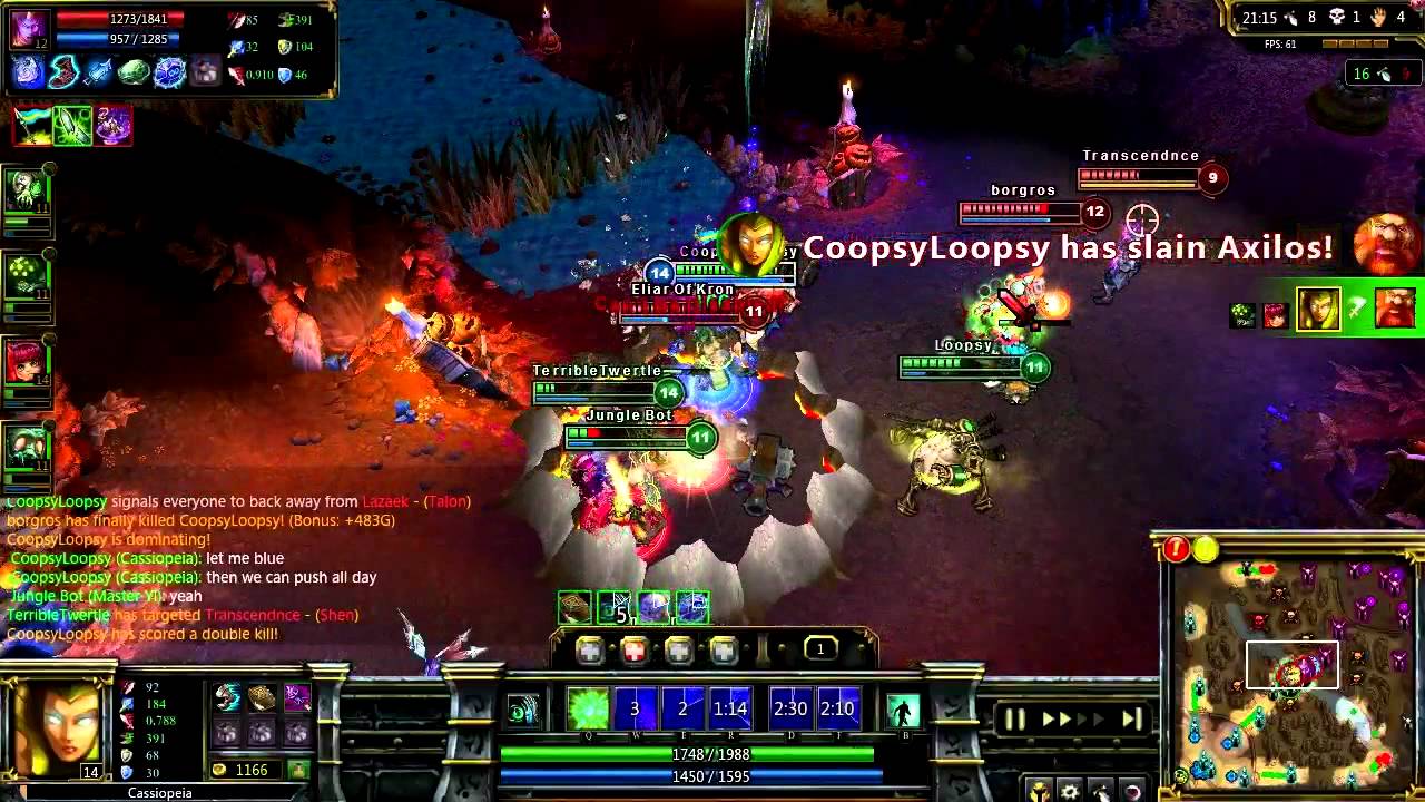 League of Legends Cassiopeia Penta Kill