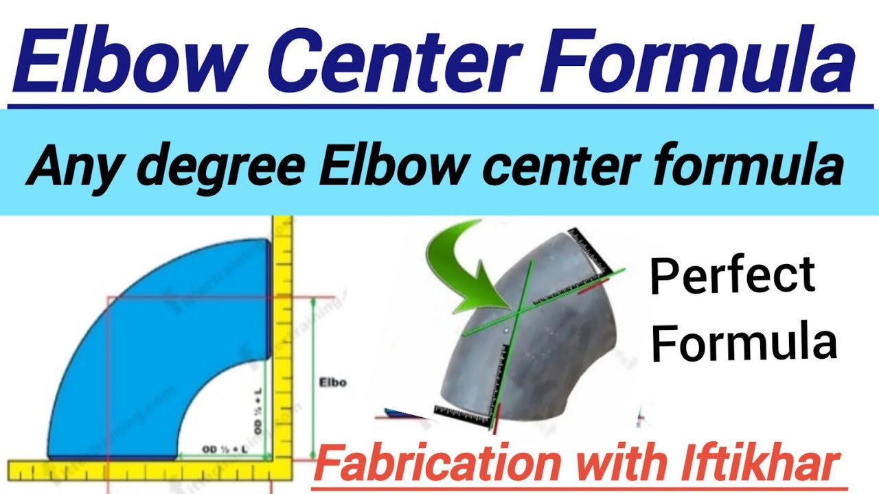 Pipe Elbow center || Pipe Elbow center formula || Pipe Elbow ka center kaise nikalte Hain...