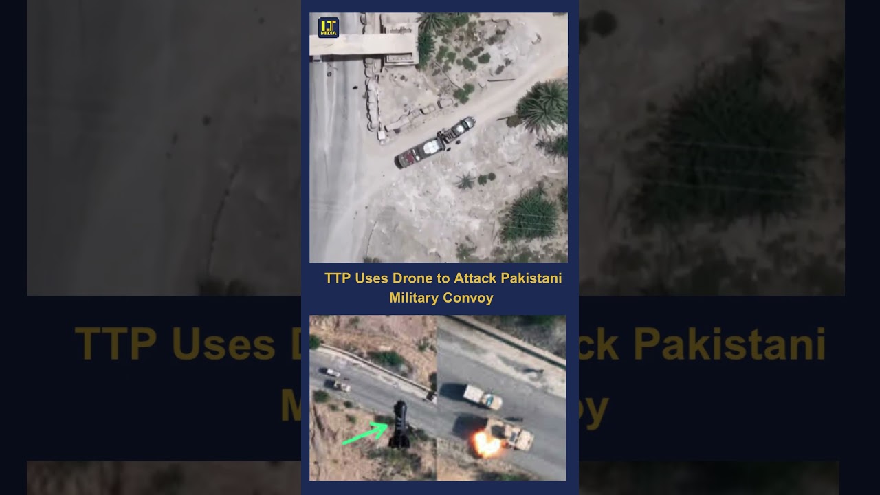 TTP Drone Strike Hits Pakistani Military Convoy | Blast Caught on Camera #latesupdates #viralvideo