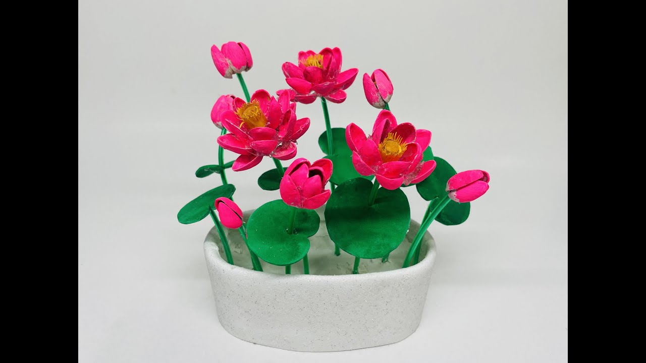 Pista Shells Lotus Flowers | Easy Pista Shells Crafts/ Easy Pistachio Shells Home Decor Ideas
