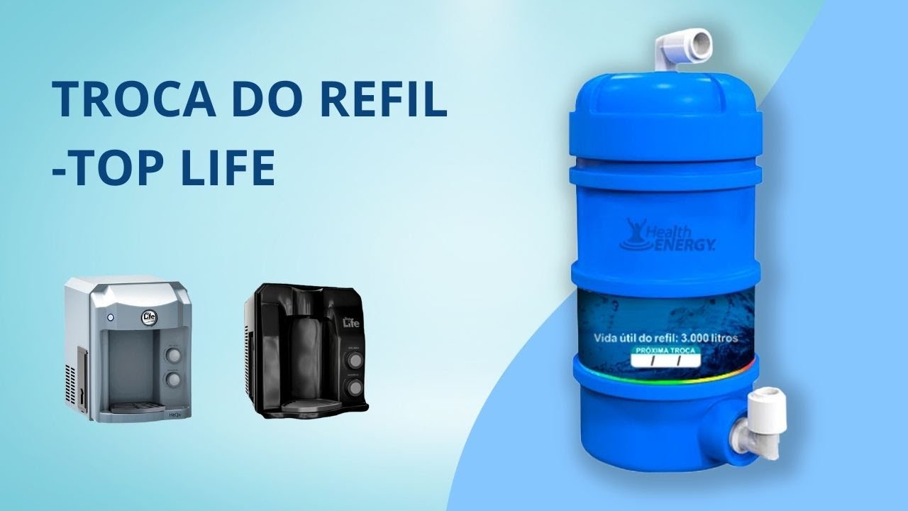 Como trocar o refil do purificador Top Life de água Alcalina  | Minas Filtros