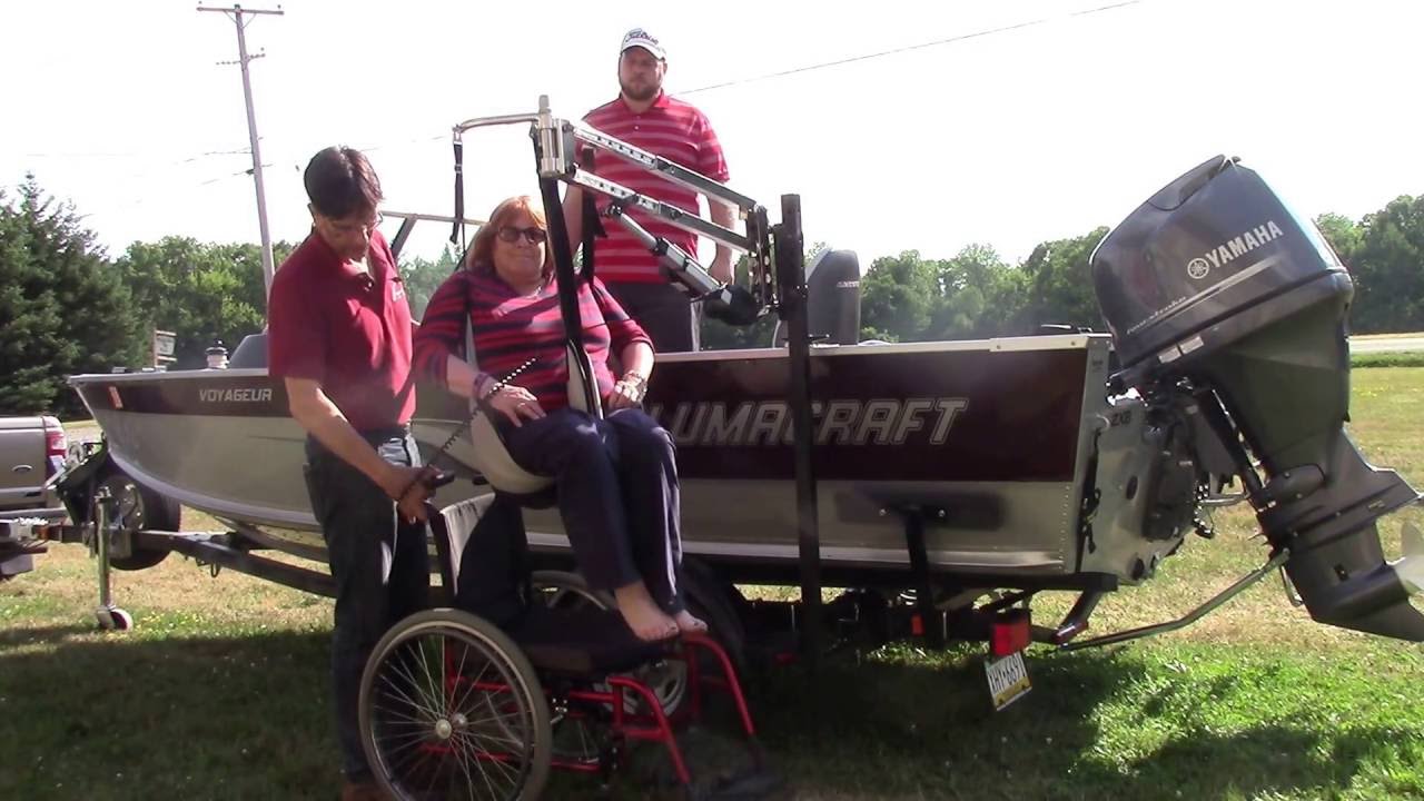 Multi-Lift Disability Handicap Lift  & Boat Trailer Adapter To Lift a Person Into or Out of Boat**