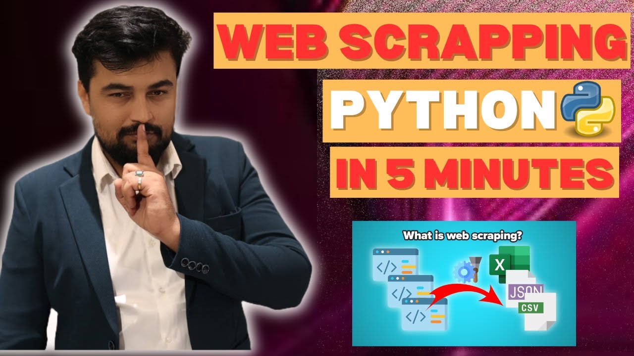 Build a Web Scraper in 5 Minutes with Python | Web Scrapping |  Example and Code | Live Session