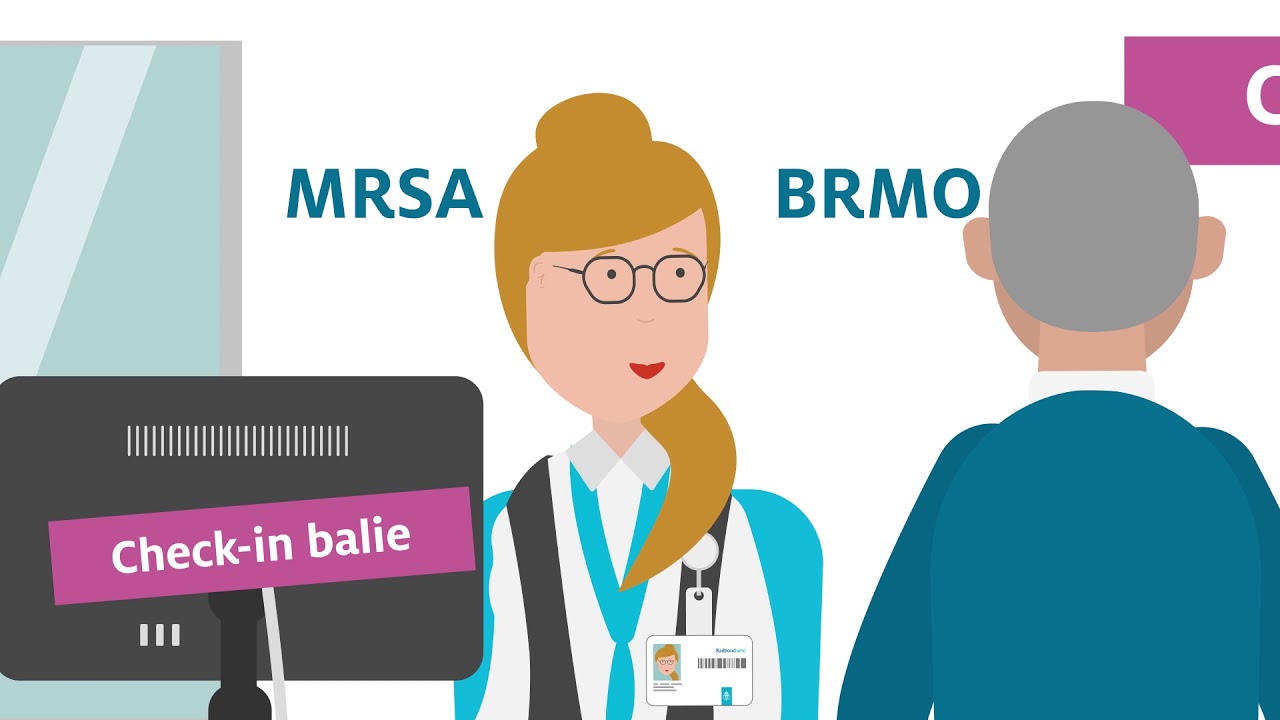De check-in balie bij het Radboudumc