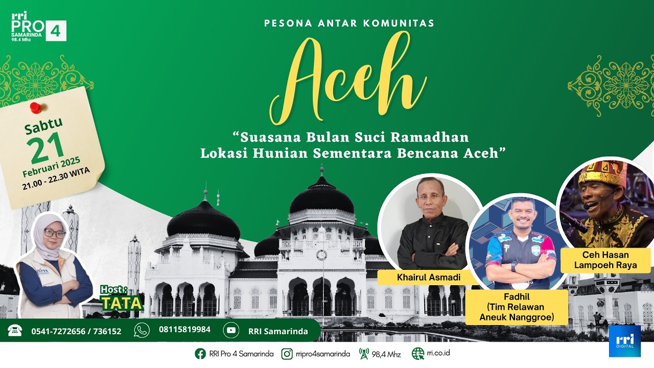 SUASANA BULAN SUCI RAMADHAN LOKASI HUNIAN SEMENTARA BENCANA ACEH || PANTAS ACEH