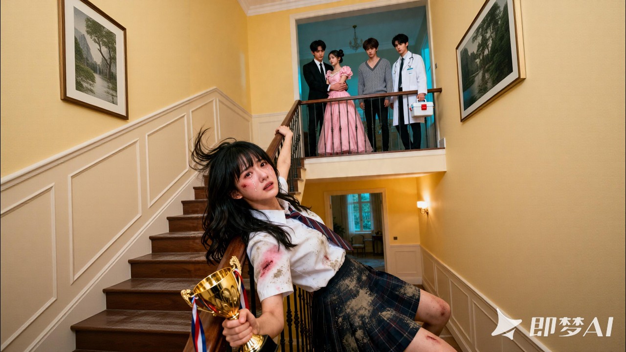 她被心機養女推下摟，全家卻在安撫假裝受驚的養女，竟無人關心她！她不再貪戀虛假的感情，當眾斷親離開，他們卻後悔了跪求原諒！#斷親後我扶搖直上 #drama #短劇 #霸總 #灰姑娘 #爽文 #好看