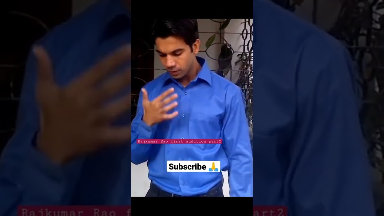 Rajkumar Rao first audition | #rajkummarrao #rajkumarraowedding #actorsaudition