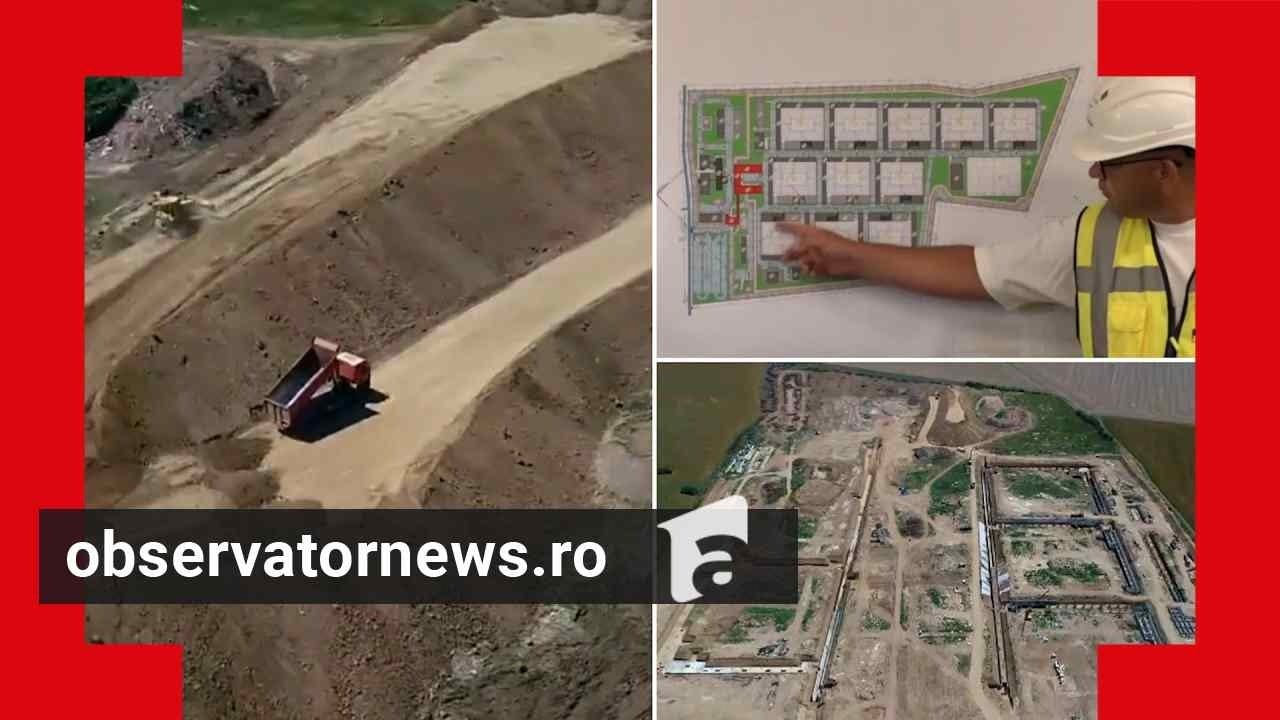 Cum arată șantierul viitorului penitenciar de la Berceni. Închisoarea va fi gata în cinci ani