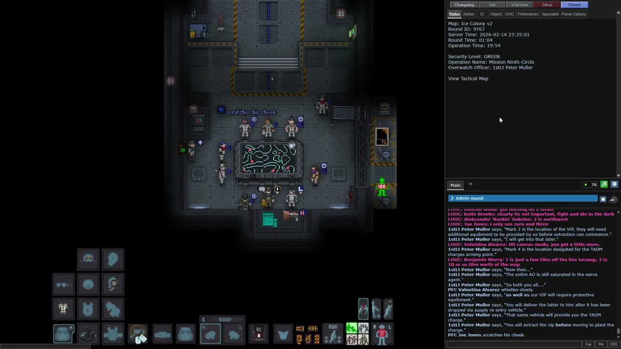 mopp section wipe op 02/14/2026 CM SS13