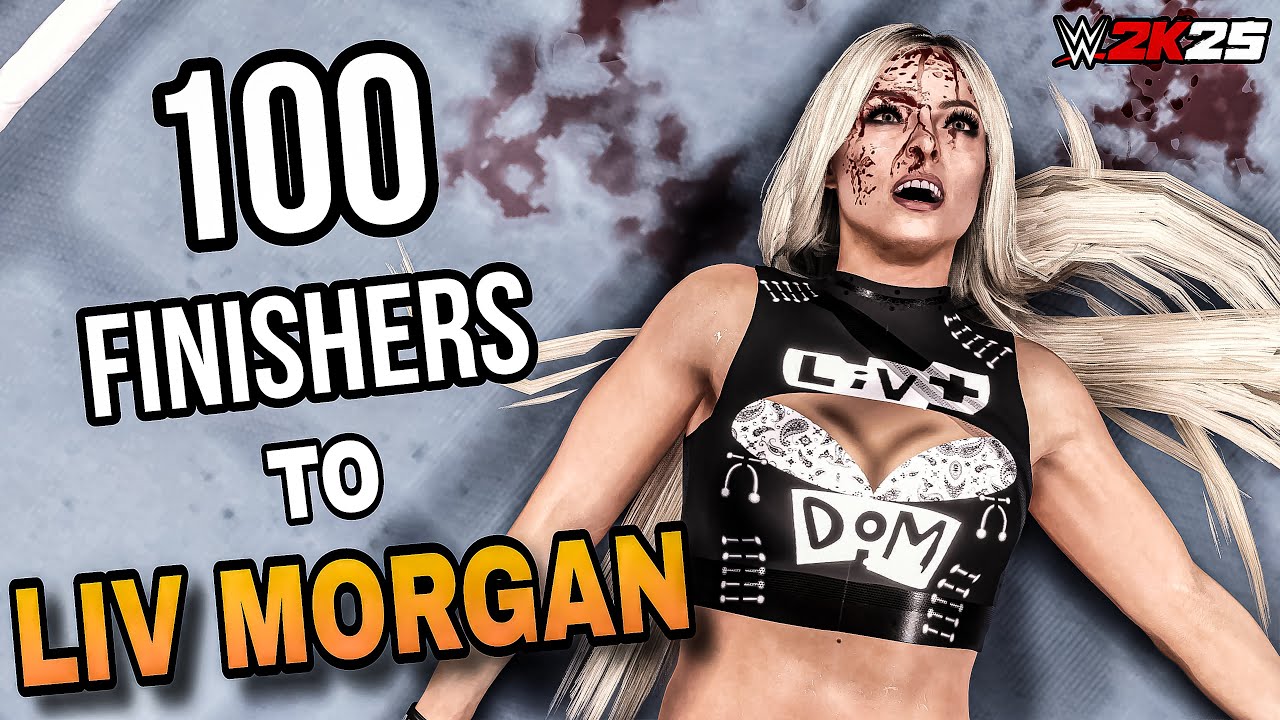 100 финишных ударов Лив Морган в WWE 2K25!!!