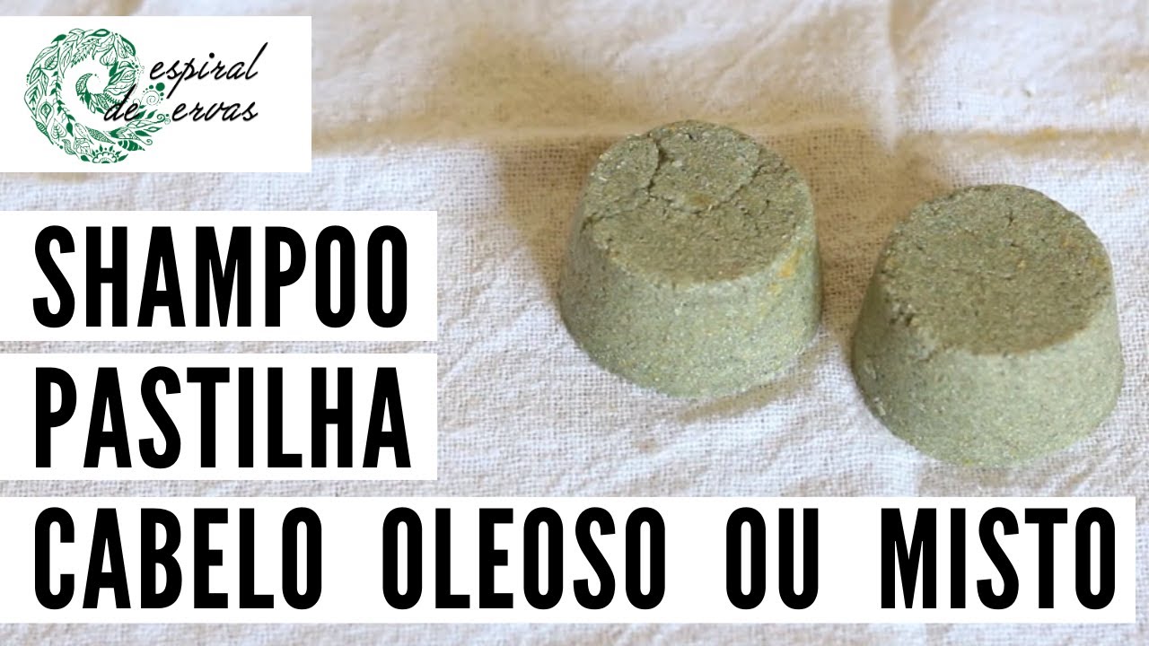 Shampoo Sólido Pastilha para cabelos mistos e oleosos
