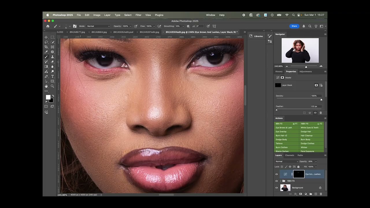Beauty Retouching Video Photoshop