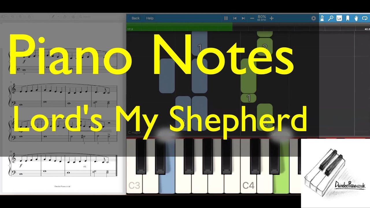 Piano Notes - The Lord's My Shepherd (Townend, Easy)