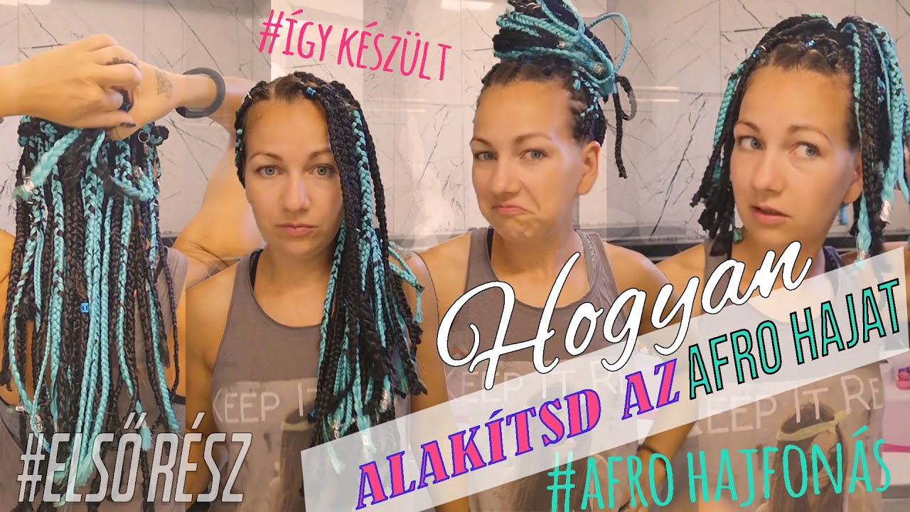 AFROFONÁS #2 💜 Hogyan alakítsd magadnak ➰ How To Make AFRO HAIR # kiegészítők, ötletek