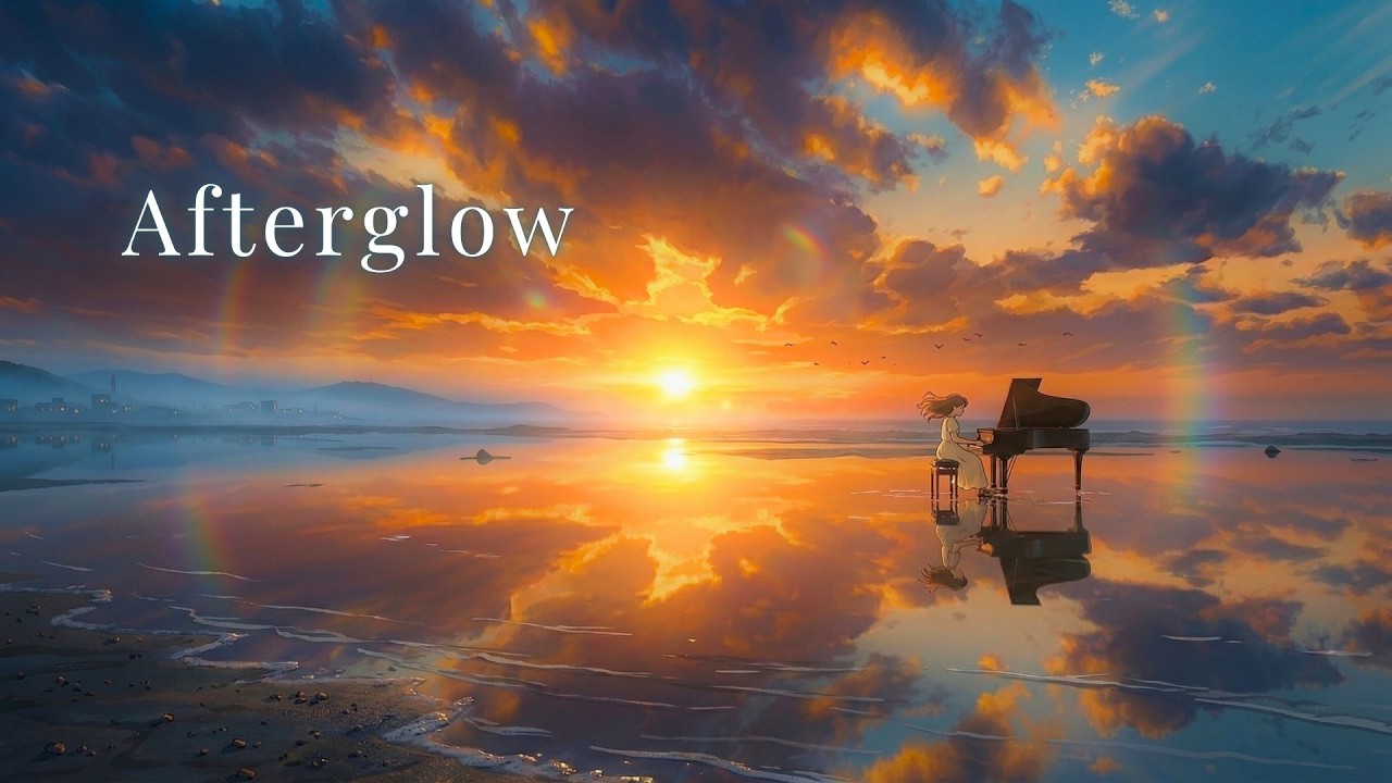 Relaxing Piano Music: Afterglow – Beautiful Sleep Music, Stress Relief, Study Music