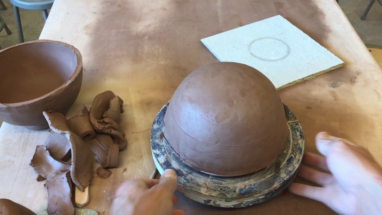 Slab Bowl With coil foot