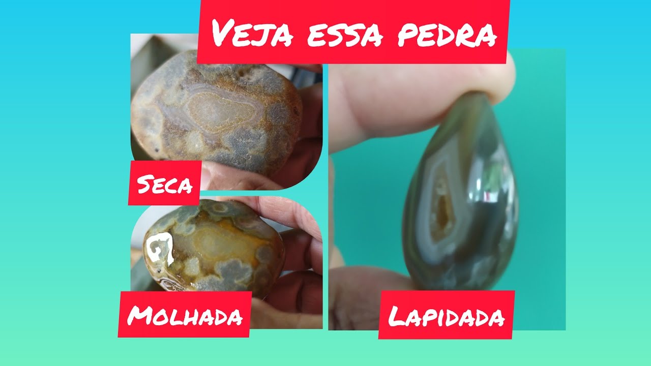 Como LAPIDAR uma pedra bruta (ágata)