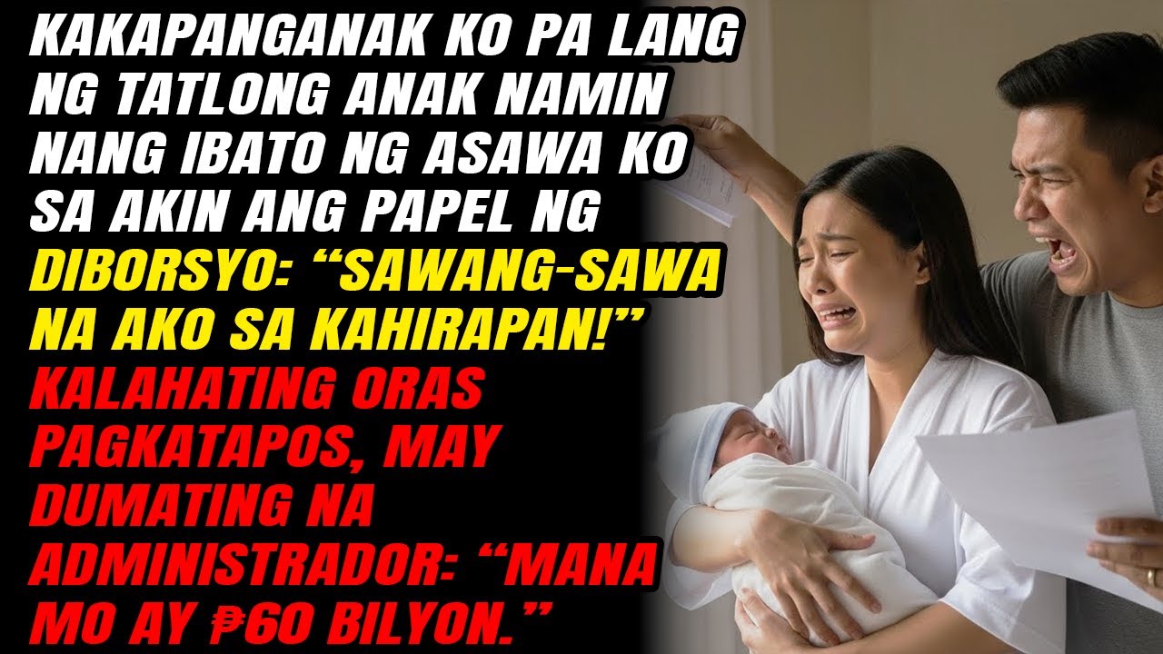 Pagkatapos kong manganak ng triplets 👶 iniwan ako ng asawa ko—30 minuto, minana ko ang bilyon 💰