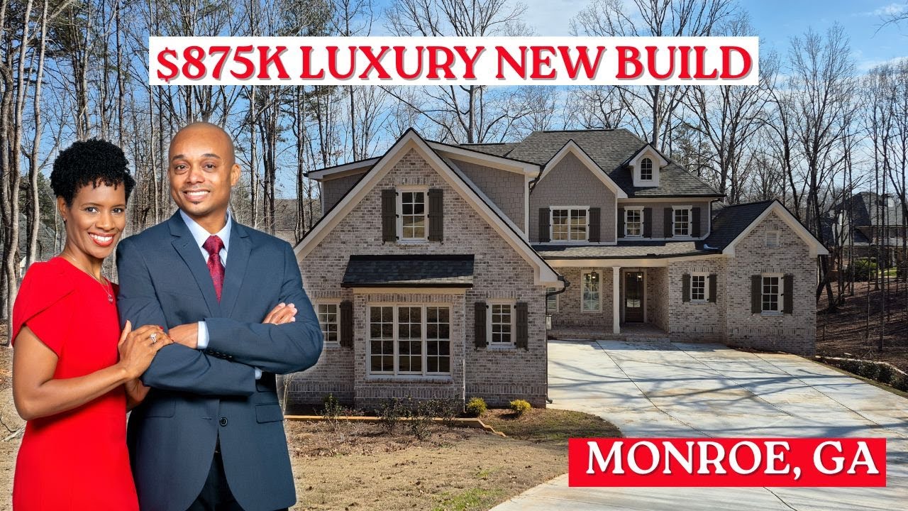 New Homes in Atlanta | Luxury Home Tour in Monroe, GA | 5 Bed, 5 Bath | Gated Community