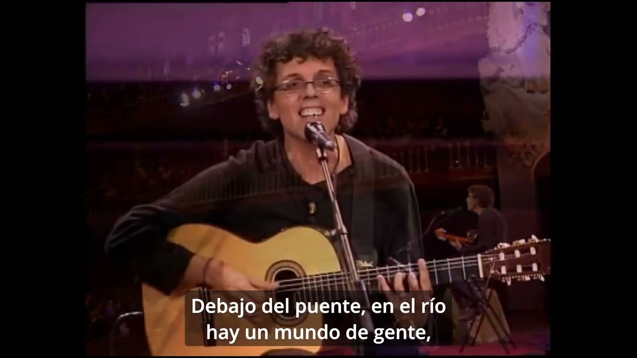 (09) Debajo del puente (con Letra) - Pedro Guerra En vivo